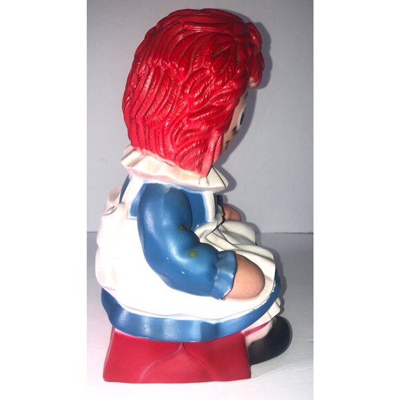 1972 Raggedy Ann Rubber Bank 10½" -The Bobbs Merrill Co.Inc.,My 1972 Toy Shop - Picture 5 of 9